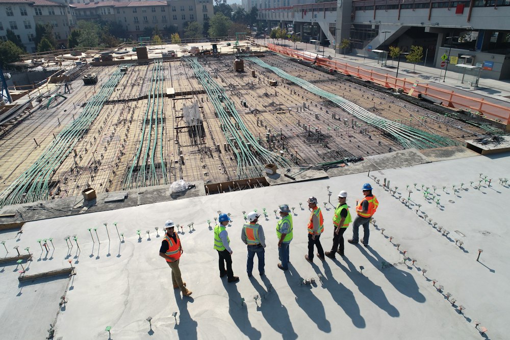 Concrete building under construction